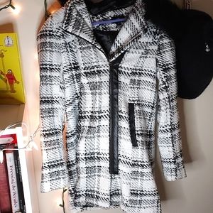 Black and White Winter Coat